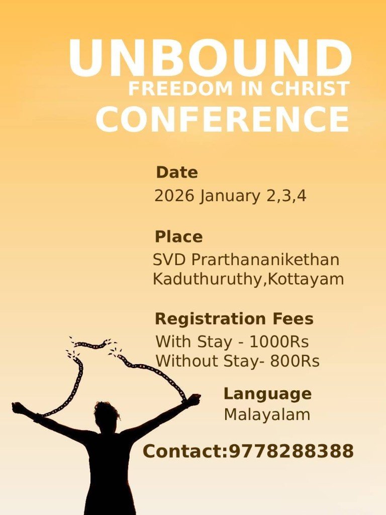 Unbound Freedom in Christ Conference Kaduthuruthy January 2026