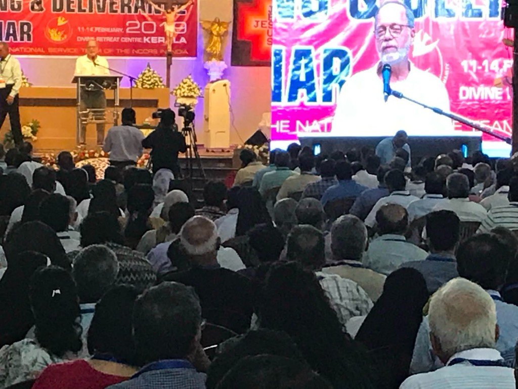 Neal Lozano at the Seminar on Deliverance, Divine Retreat Centre Muringoor, February 2019