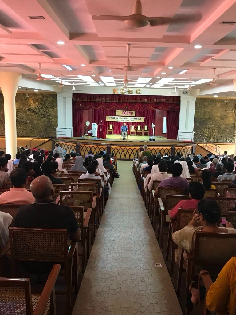 Neal Lozano speaking at POC Kochi Freedom in Christ Conference, February 2019